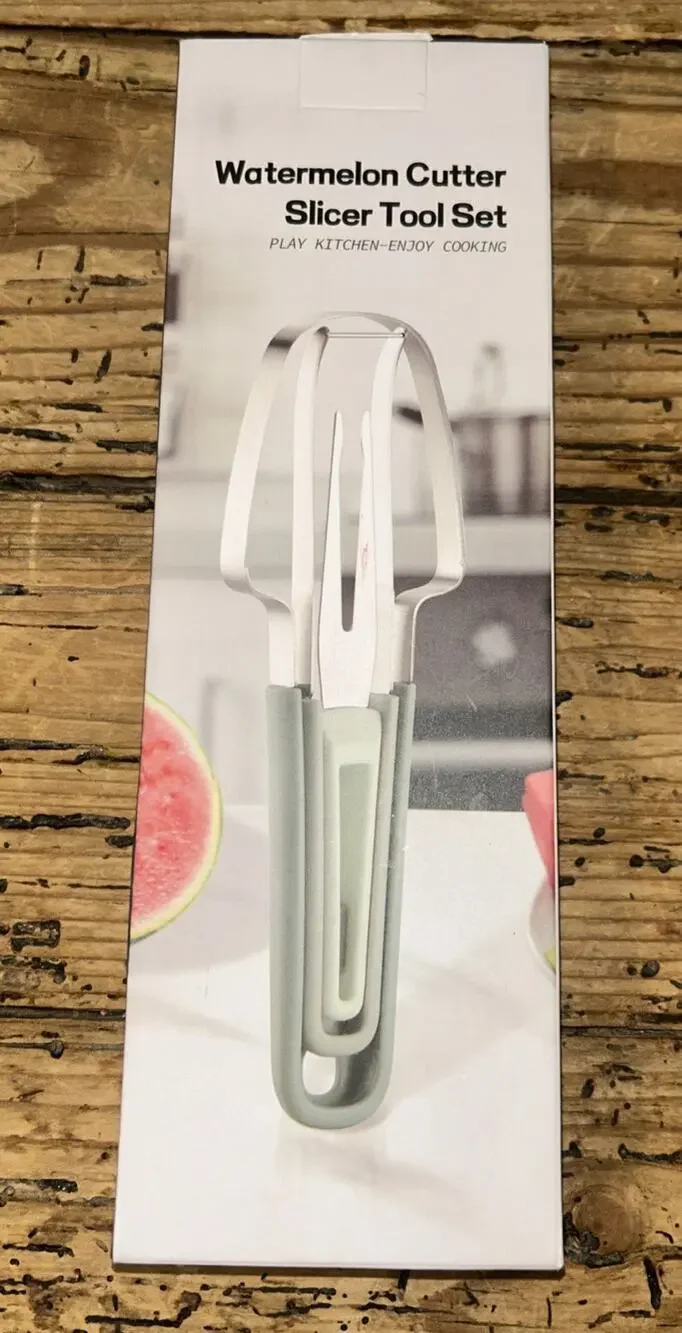 Watermelon Cutter Slicer Tool Set Green NEW
